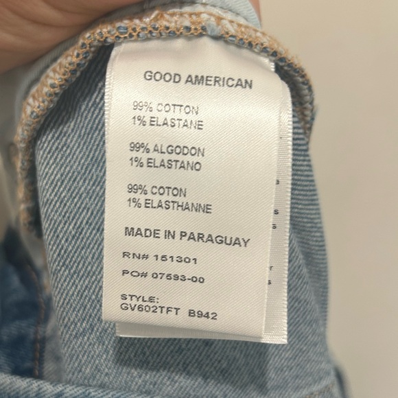 Good American (Good Vintage) Women's Blue Straight Leg Jeans - Picture 4 of 7